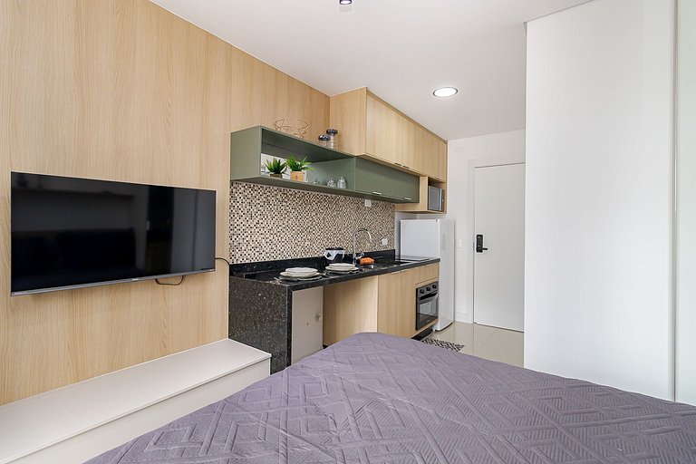 Lindo estúdio moderno com ótima localização