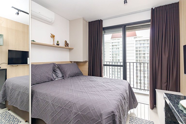 Lindo estúdio moderno com ótima localização